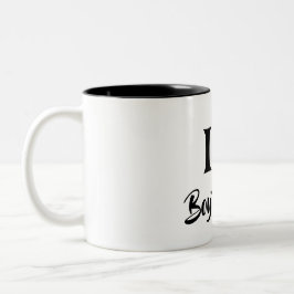 Happy valentine's cute red heart  ツートーンマグカップ