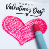 Happy Valentines Dayスクリプモダント落書きハート セルフインキングスタンプ