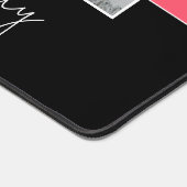 Happy Valentines Dayスクリプモダント3写真 デスクマット (コーナー)