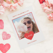 Happy Valentines Dayハートフォトフレーム シーズンカード