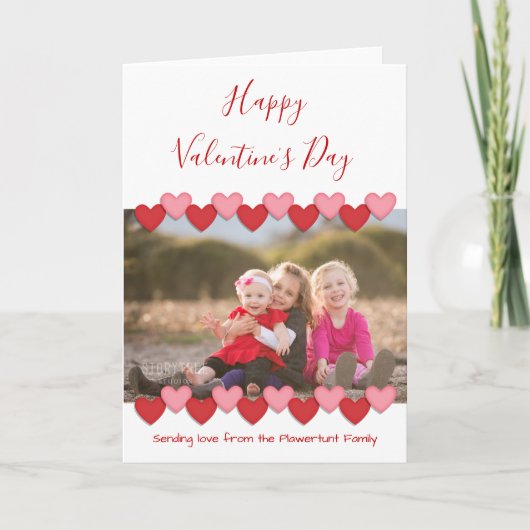 Happy Valentines Day写真 |折り畳みグリーティングカード シーズンカード (正面)