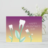 HAPPY VALENTINES DAY開花歯 招待状 (スタンド正面)