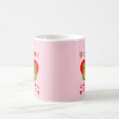 HAPPY VALENTINE'S DAY かわいい洋ナシのクマのペア コーヒーマグカップ (中央)