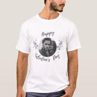 Happy Valentines Day|カップル写真|花 Tシャツ