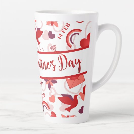 Happy Valentine's Day カフェラテマグ (右)