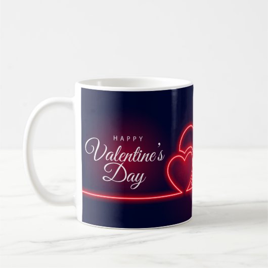 Happy Valentine's Day コーヒーマグカップ (左)
