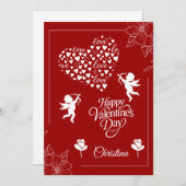 Happy Valentine's Day  シーズンカード (正面/裏面)