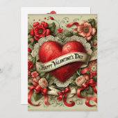 Happy Valentine's Day シーズンカード (正面/裏面)