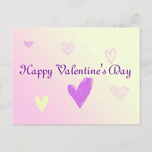 Happy Valentine's Day シーズンポストカード (正面)