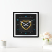 Happy Valentine's Day! スクエア壁時計 (ホーム)