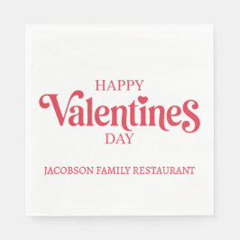 Happy Valentines Day スタンダードランチョンナプキン