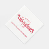 Happy Valentines Day スタンダードランチョンナプキン (角)