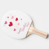 "HAPPY VALENTINE'S DAY" ハート 卓球ラケット (横)