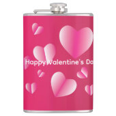 Happy Valentine's Day フラスク (正面)