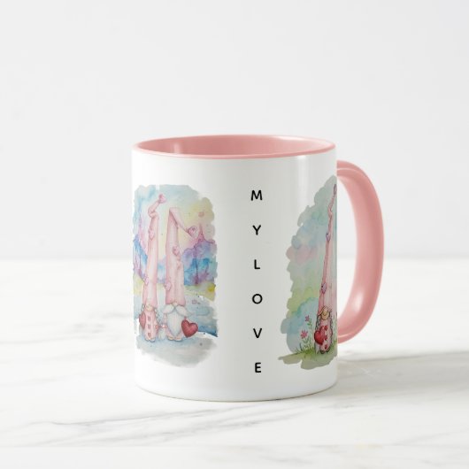 Happy Valentine's Day  マグカップ (正面右)