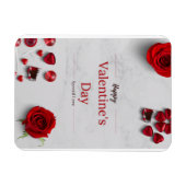 Happy Valentine's Day マグネット (横)