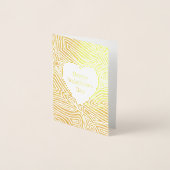 Happy Valentine's Day  箔カード (正面)