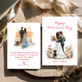 happy valentines day 2 photos illustration budget ノートカード