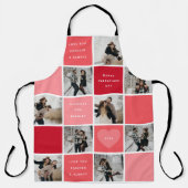 Happy Valentines Day 9フォトグリッド エプロン (正面)