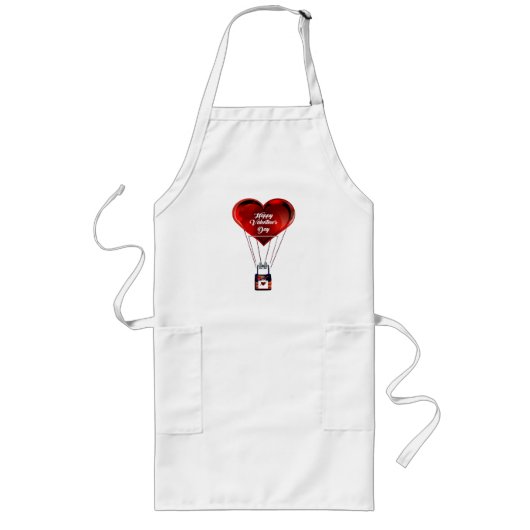 Happy Valentine's Day Apron ロングエプロン (正面)