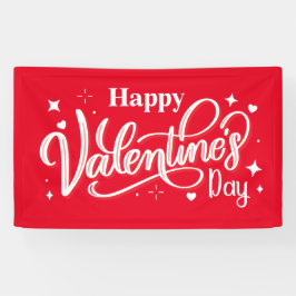 Happy Valentine's Day banner 横断幕