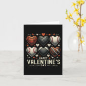 Happy Valentines Day Basketball Baseball Football  カード (黄色い花)