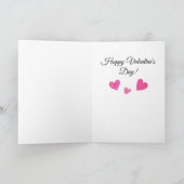 Happy Valentine's Day Basset Hound Doggie Card カード (内部)