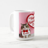 Happy Valentine's day - Be mine コーヒーマグカップ (正面左)