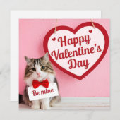 Happy Valentine's day - Be mine シーズンカード (正面/裏面)