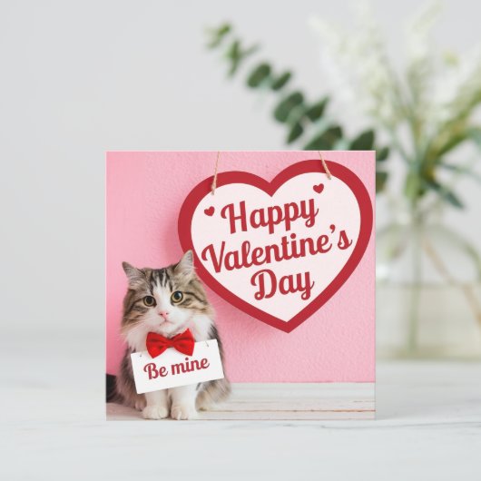 Happy Valentine's day - Be mine シーズンカード (スタンド正面)