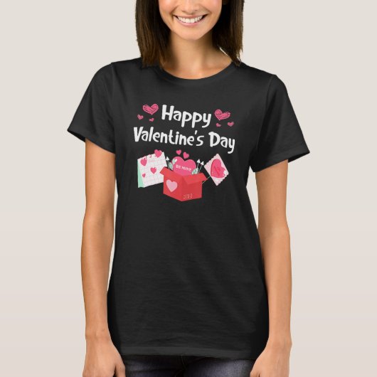 Happy Valentines Day Be Mine Cute Hearts V Day Paj Tシャツ (正面)