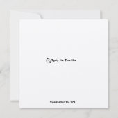 Happy Valentine's Day Bull Terrier with a Rose カード (裏面)