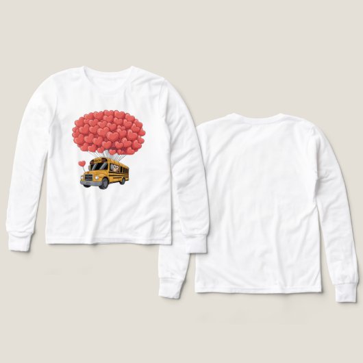 Happy Valentine's Day Bus with Owl (デザイン 正面＆背面)