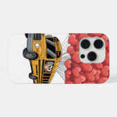 Happy Valentine's Day Bus with Owl iPhoneケース (裏面横)