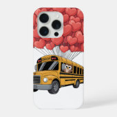 Happy Valentine's Day Bus with Owl iPhoneケース (裏面)