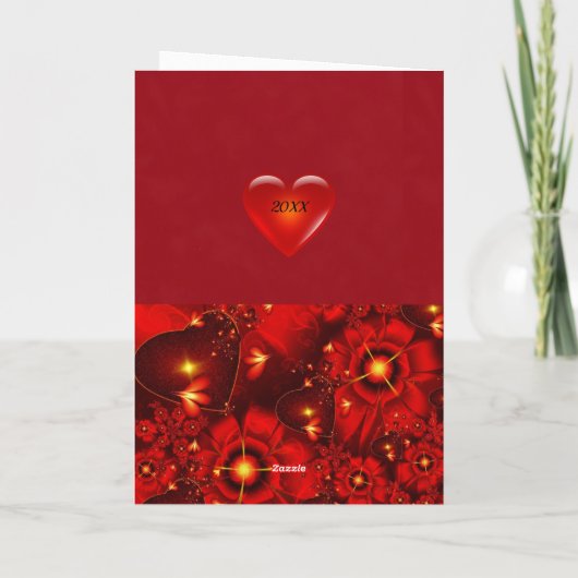 Happy Valentine's Day Card Personalize Name カード (裏面)