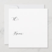 Happy Valentine's Day card Rooster Chicken  ノートカード (裏面)