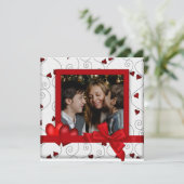 Happy Valentine's Day Card with Photo 招待状 (スタンド正面)