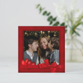 Happy Valentine's Day Card with Photo 招待状 (スタンド正面)