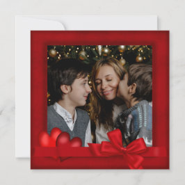 Happy Valentine's Day Card with Photo 招待状