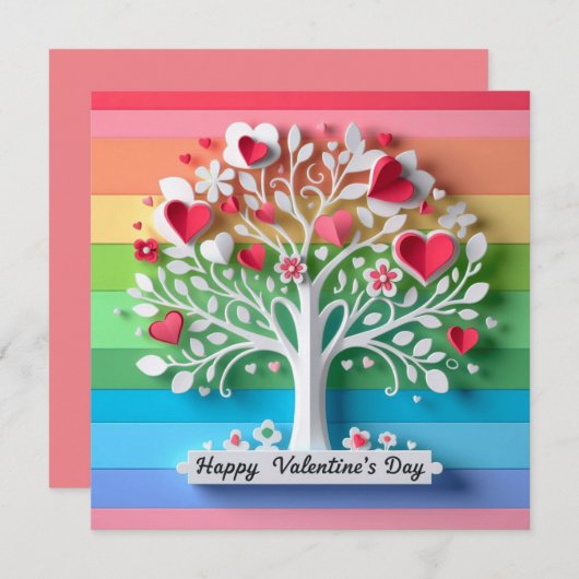 Happy valentine's day cards (正面/裏面)