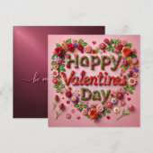 Happy Valentines Day Cards  シーズンカード (正面/裏面)