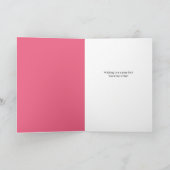 Happy Valentines Day Cat in Heart Glasses シーズンカード (内部)