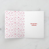 Happy Valentine's Day Cats Dancing カード (内部)