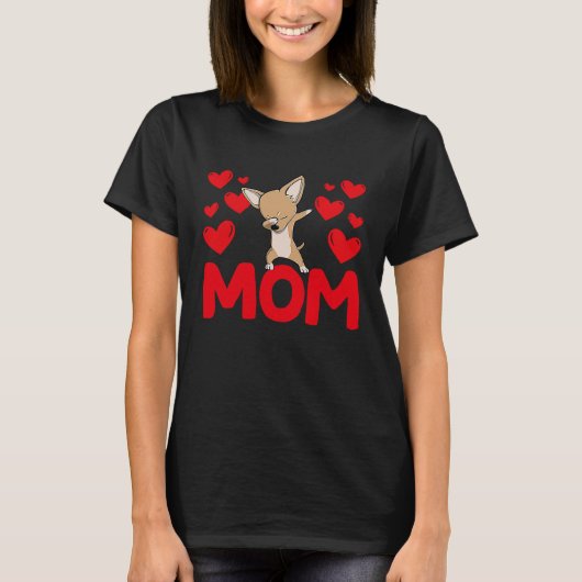 Happy Valentine's Day Chihuahua Mom Mothers Day Va Tシャツ (正面)