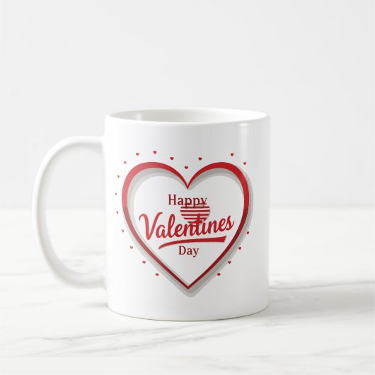 Happy Valentine's Day Coffee Mug コーヒーマグカップ (左)