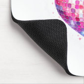 Happy Valentine's Day Coquette Nk Disco Ball Heart マウスパッド (コーナー)