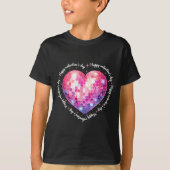 Happy Valentine's Day Coquette Nk Disco Ball Heart Tシャツ (正面)