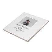 Happy Valentine's day couple photo modern simple t タイル (側面)