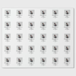 Happy Valentine's day couple photo modern simple t ラッピングペーパー